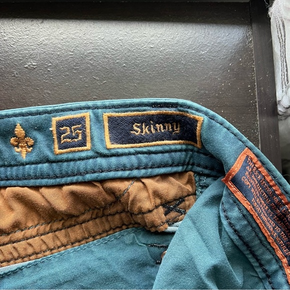 Rock Revival Teal Karla Skinny Jeans Size 25 - Picture 8 of 8